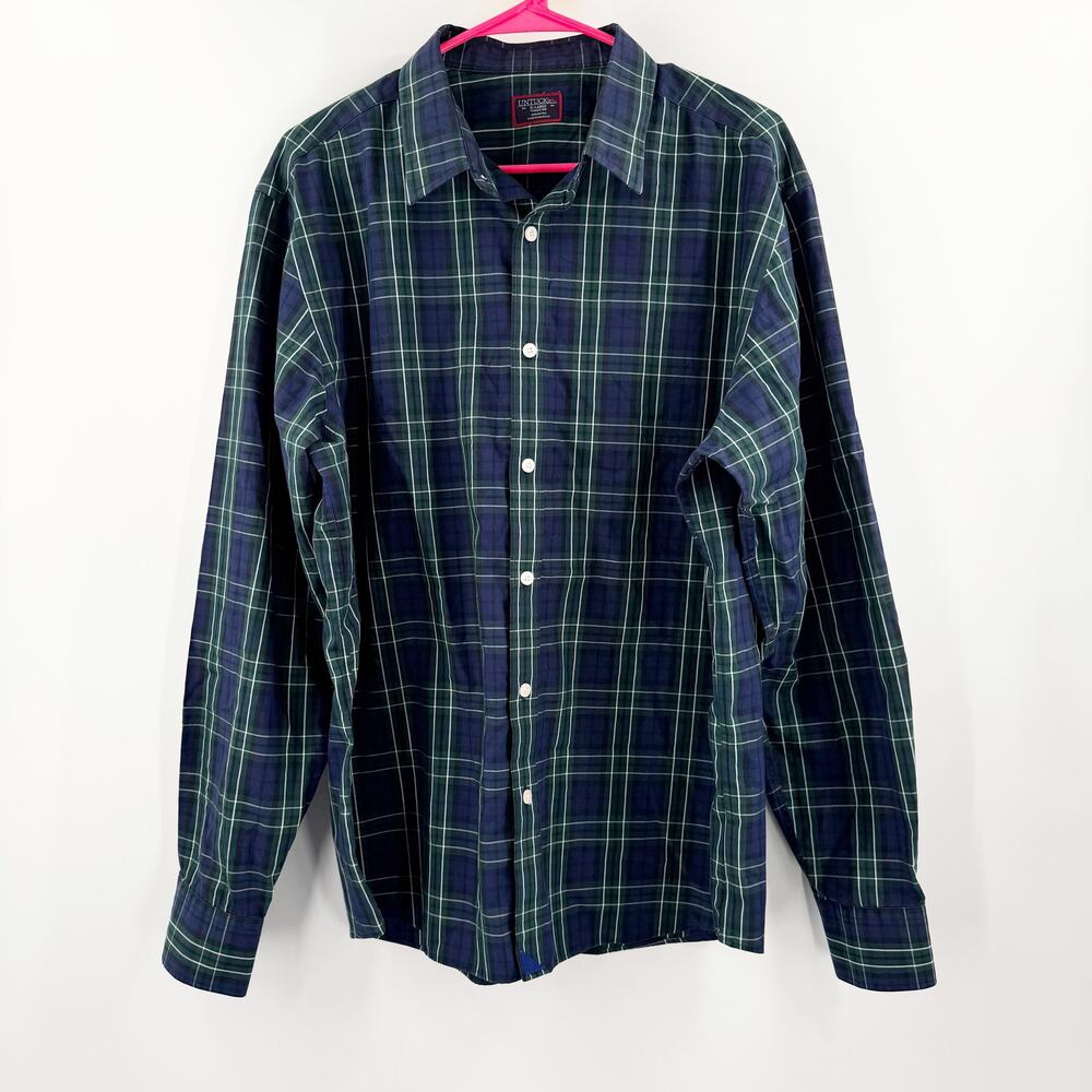 UNTUCKit Langon WF Flannel Shirt Size Extra Large Mens Long Sleeve Button Plaid